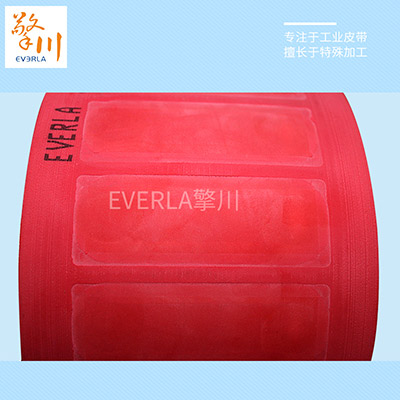 PU聚氨酯工業輸送帶 表面加紅膠