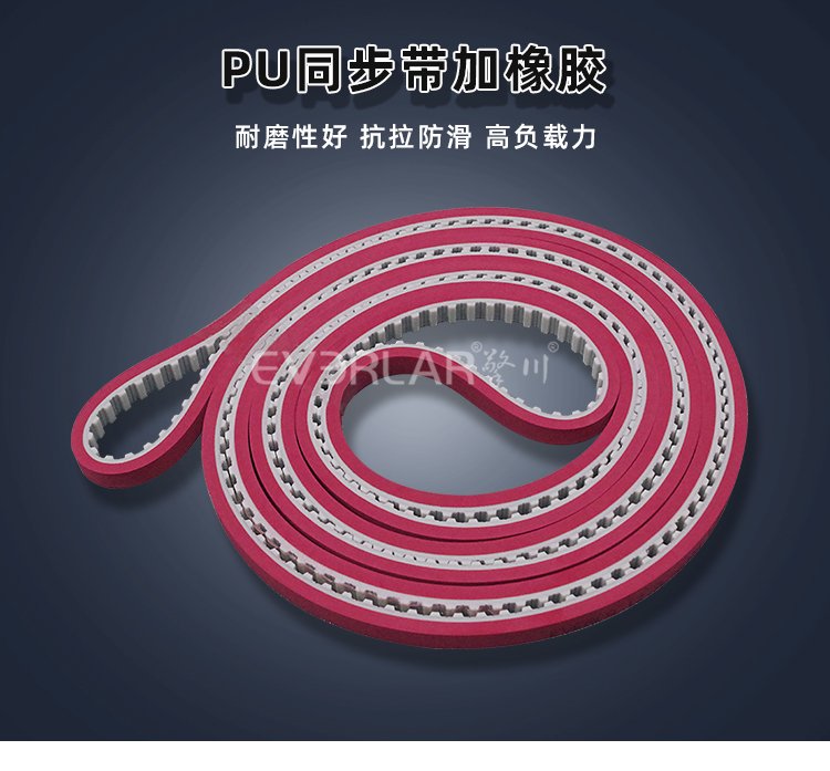 <b>PU鋼絲開口同步帶加橡膠防滑耐磨耐老化工業皮帶</b>
